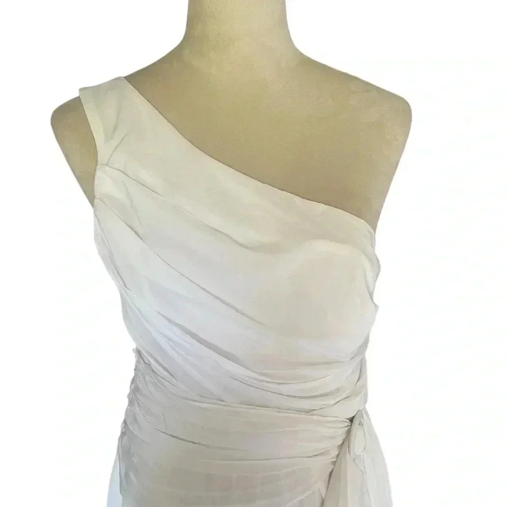 Do+Be Silk Petal And Pup Gilbert One Shoulder Dress Sz L Lightweight Relax Flowy - Picture 5 of 7